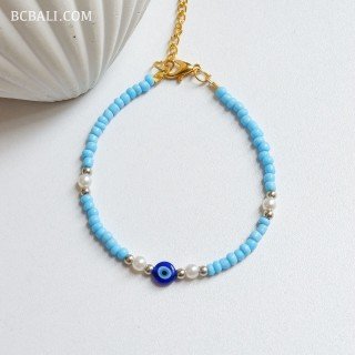 Best Quality Evil Eyes Beads Bracelet Premium Handmade in Bali